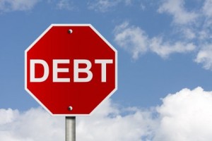 debt sign