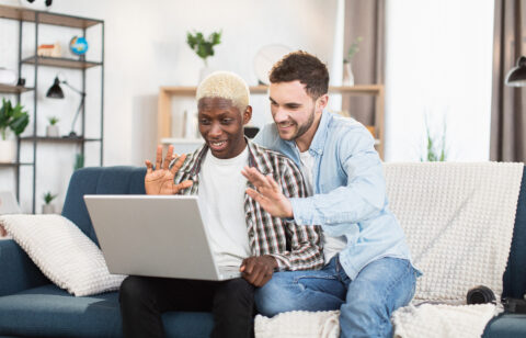 couple discussing finances and money management