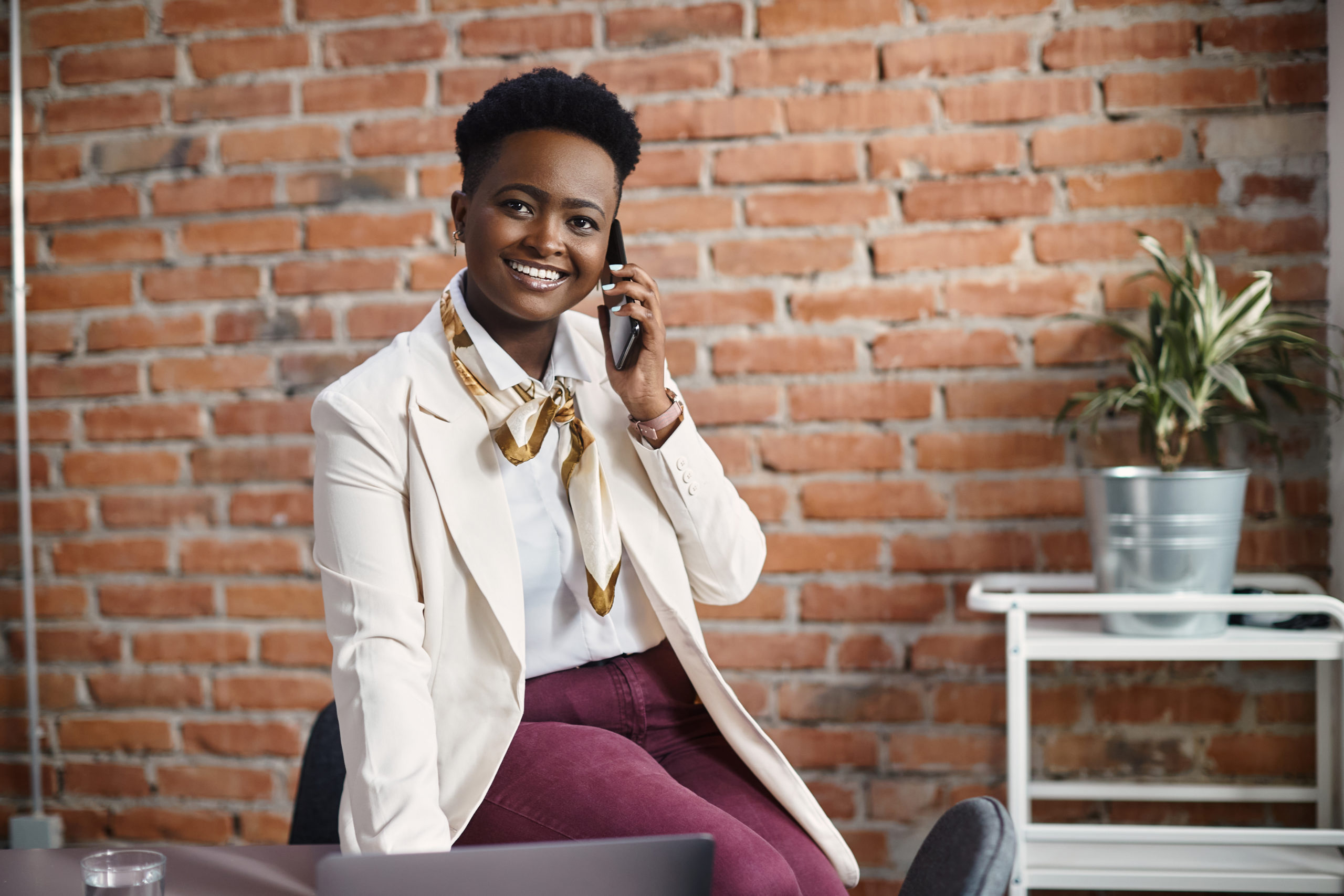 woman negotiating with a debt collection agency over the phone