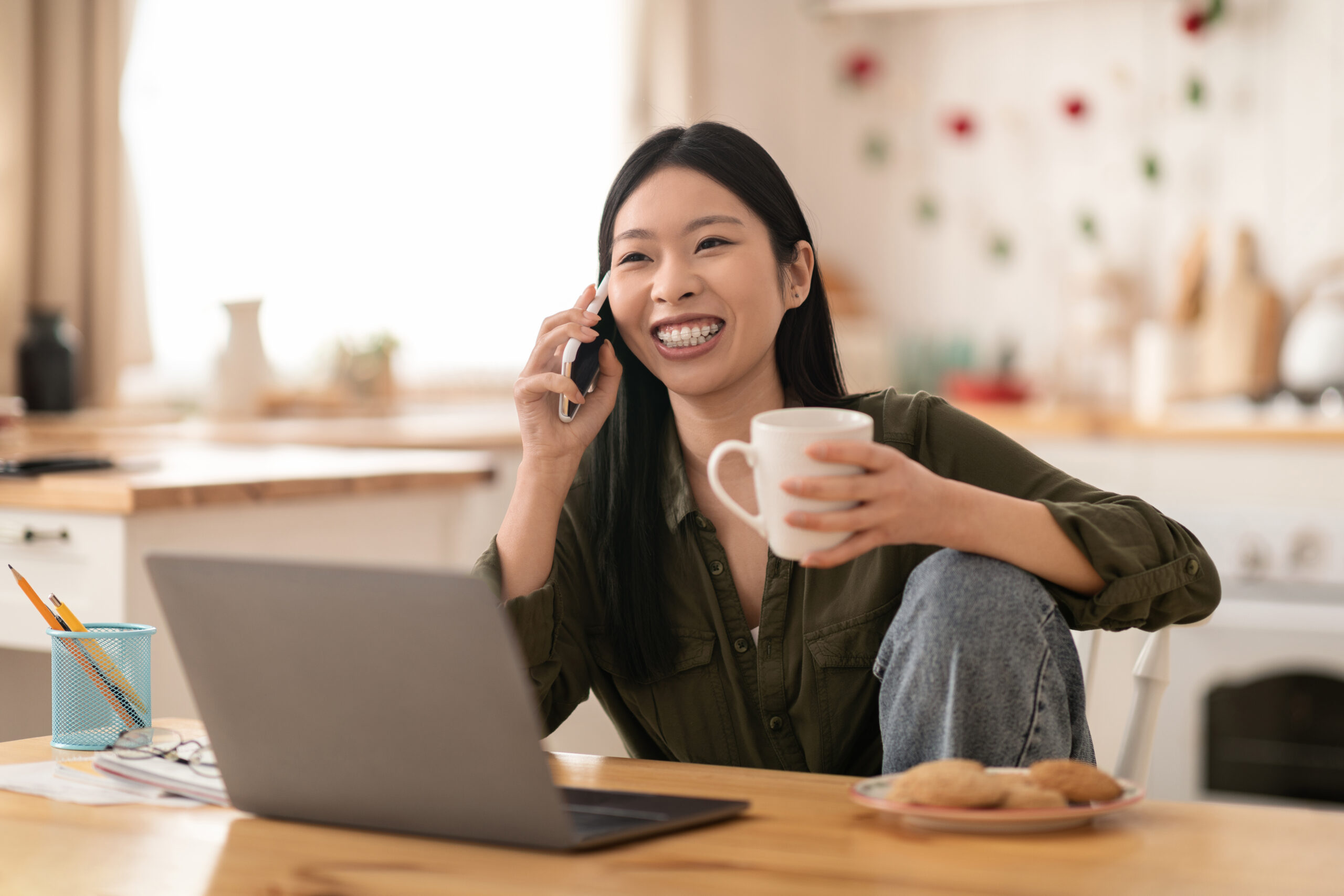 Woman researching personal loan to pay off credit card debt