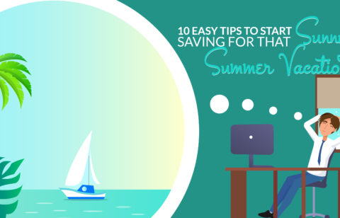 save on a summer vacation infographic