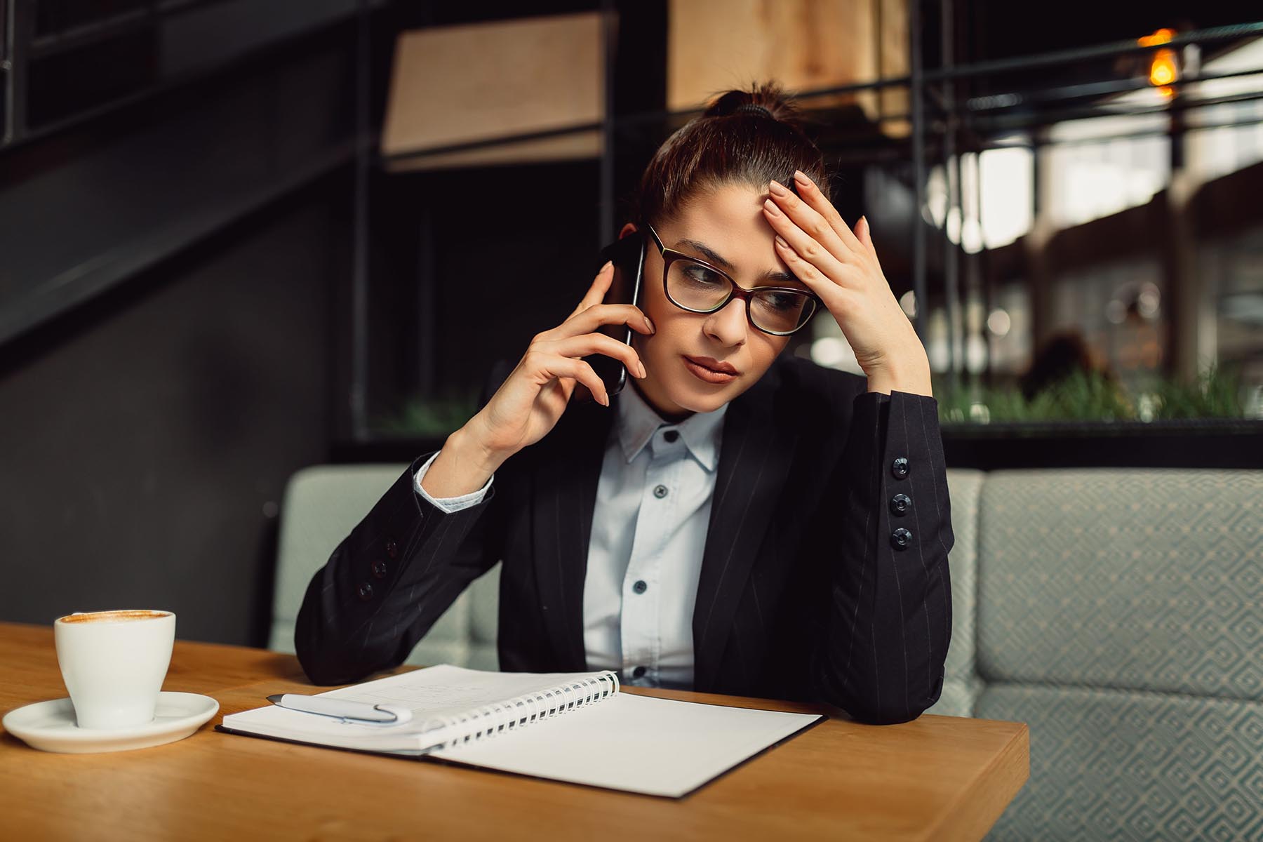 frustrated young woman with bad credit