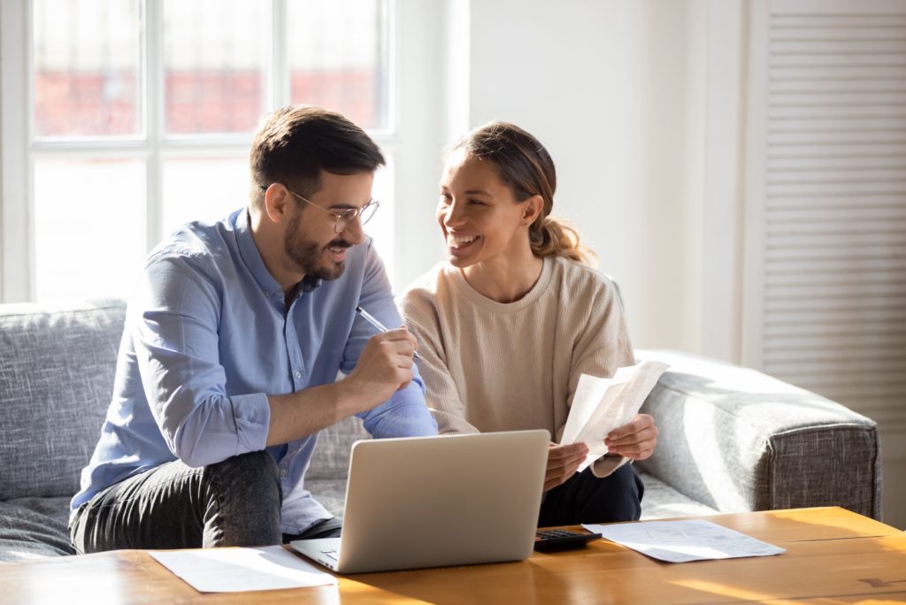 couple discussing finances