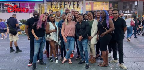 Lindsay and National Debt Relief team in Times Square