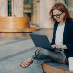 woman on laptop