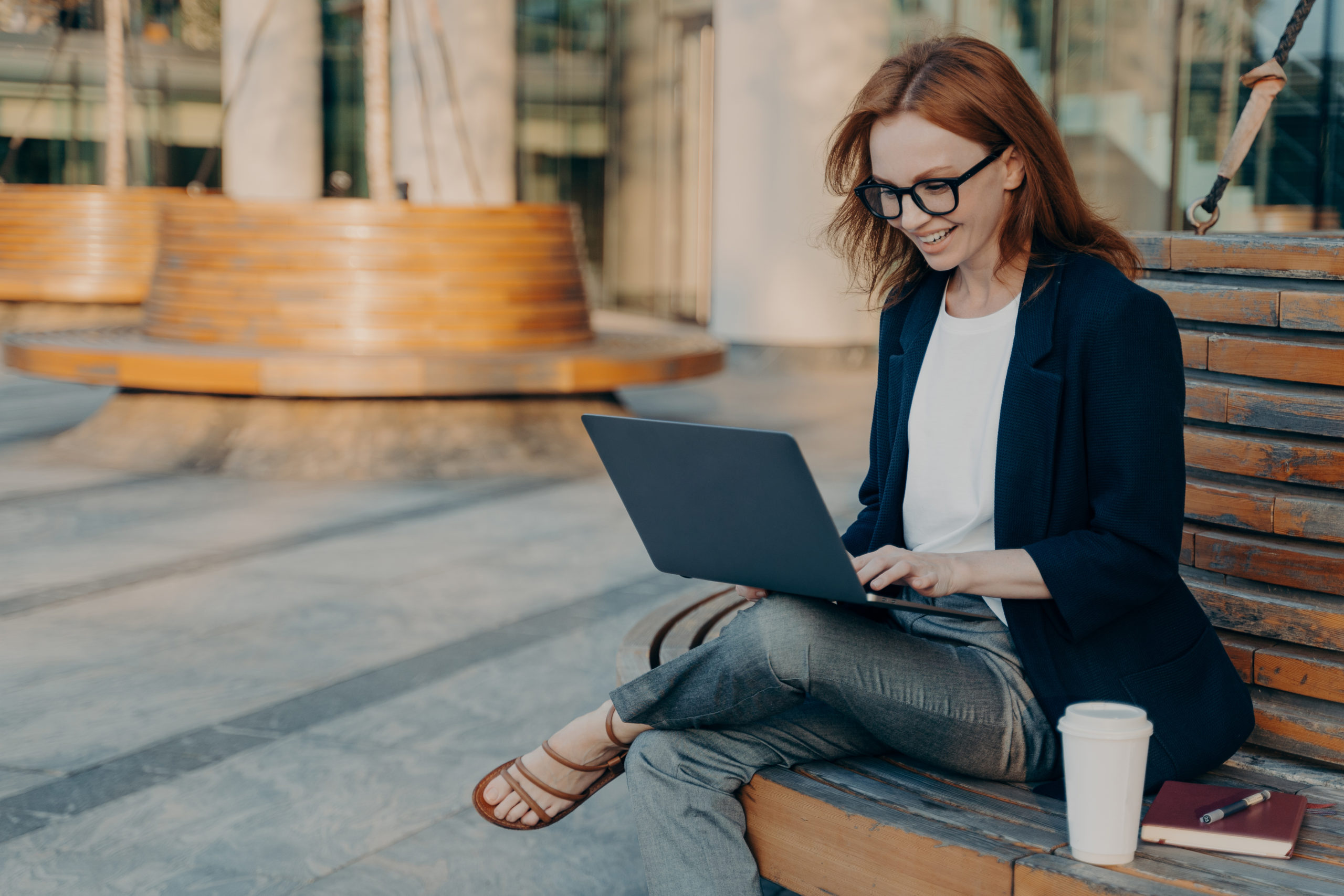 woman on laptop