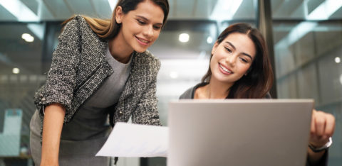 two female entrepreneurs working