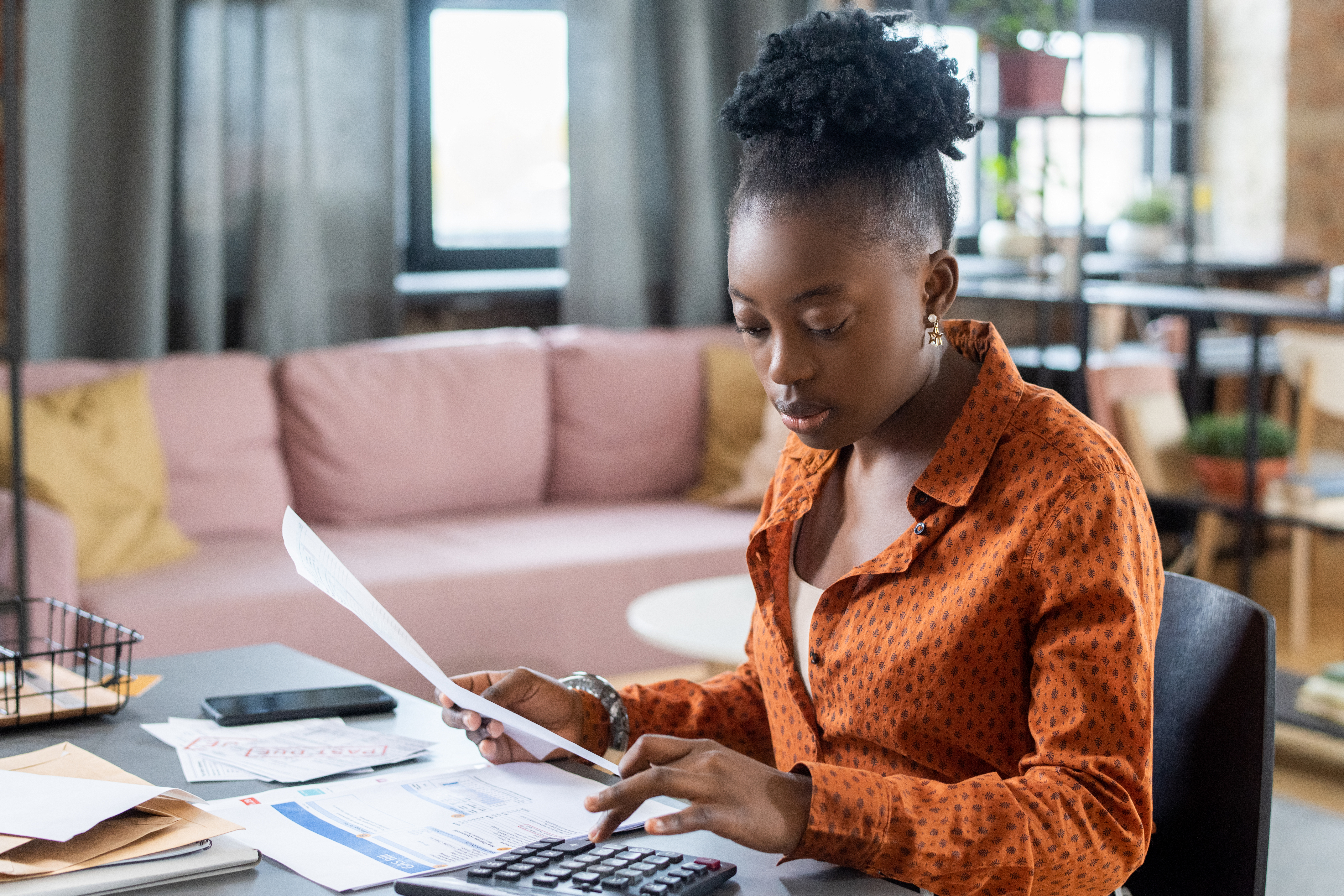 Blackwoman looking at debt relief options